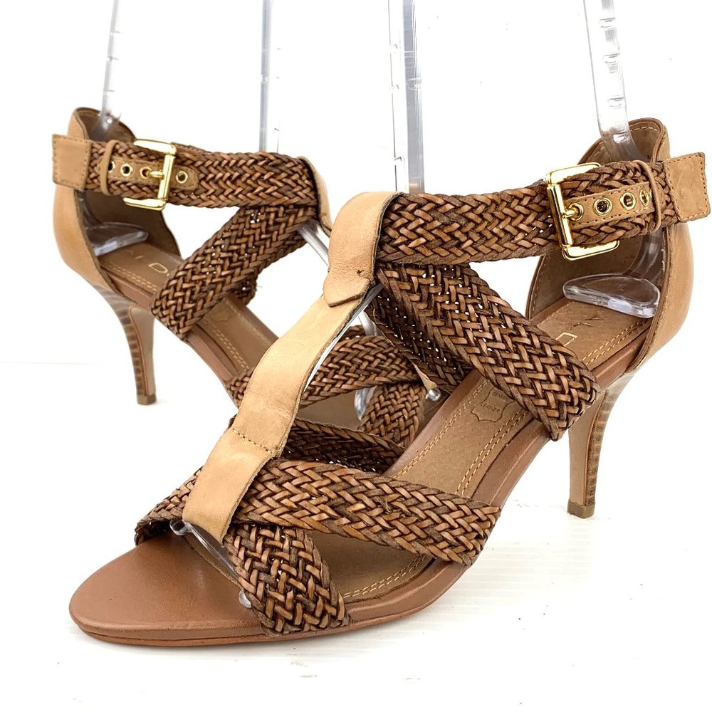 ALDO 'Tunja' Braided Leather Sandal Heels
